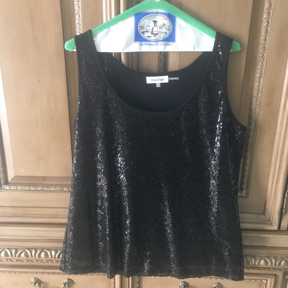 Calvin Klein Sequined Tank L Perfect!